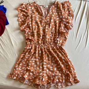 Orange Romper